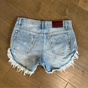 One Teaspoon Denim Distressed Shorts